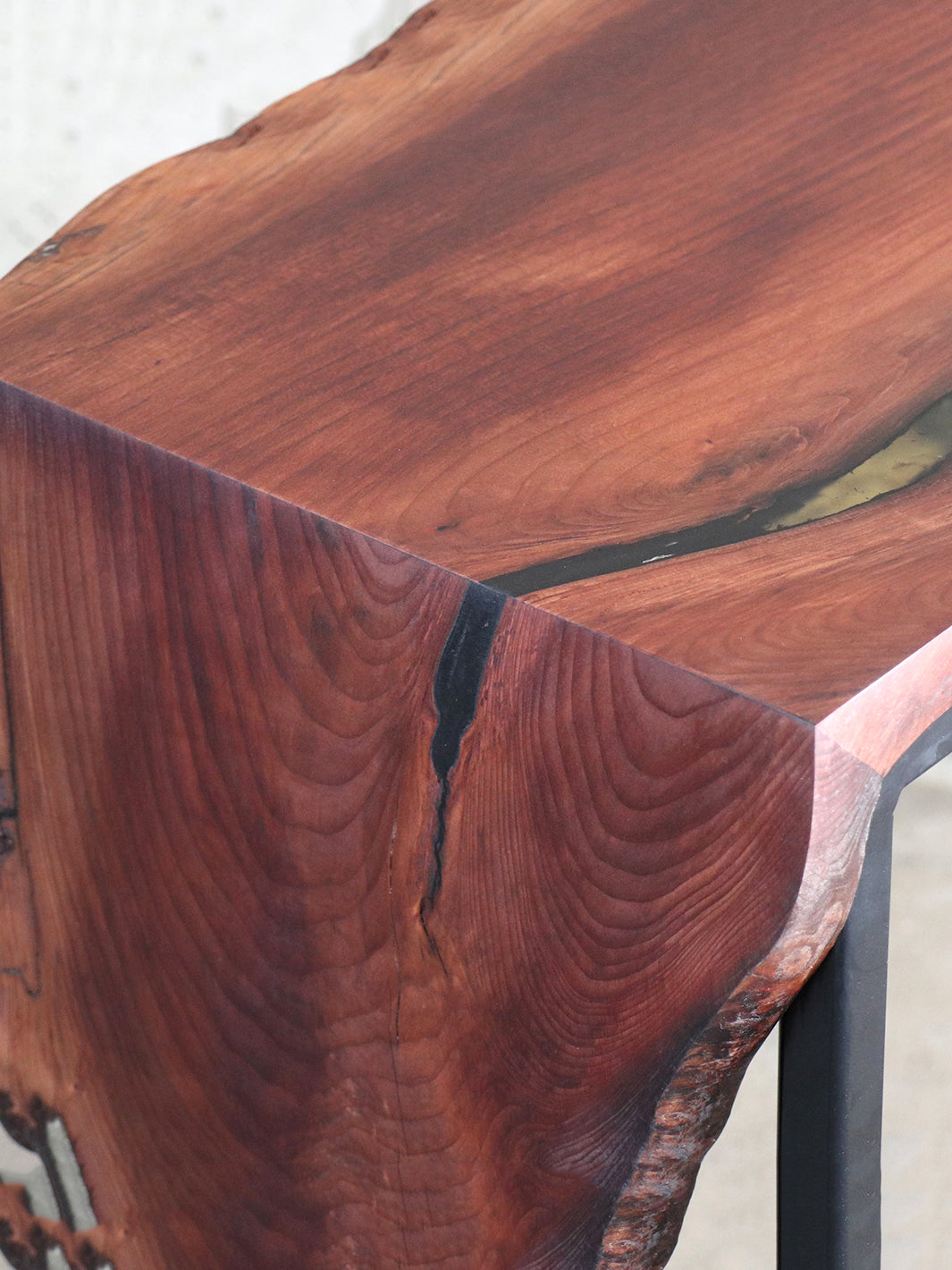 Sinker Redwood Waterfall Wood Laptop C Table Earthly Comfort Side Tables 1258-2