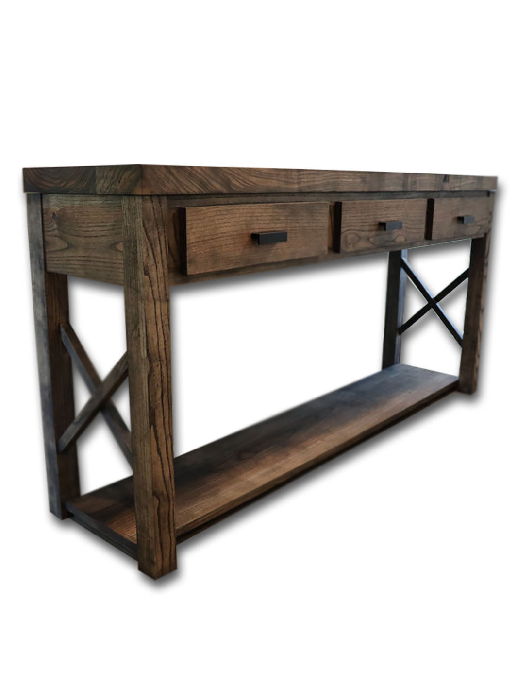 Charcoal Farmhouse Modern Style Ash Console Entry Table Earthly Comfort Side Tables 1270