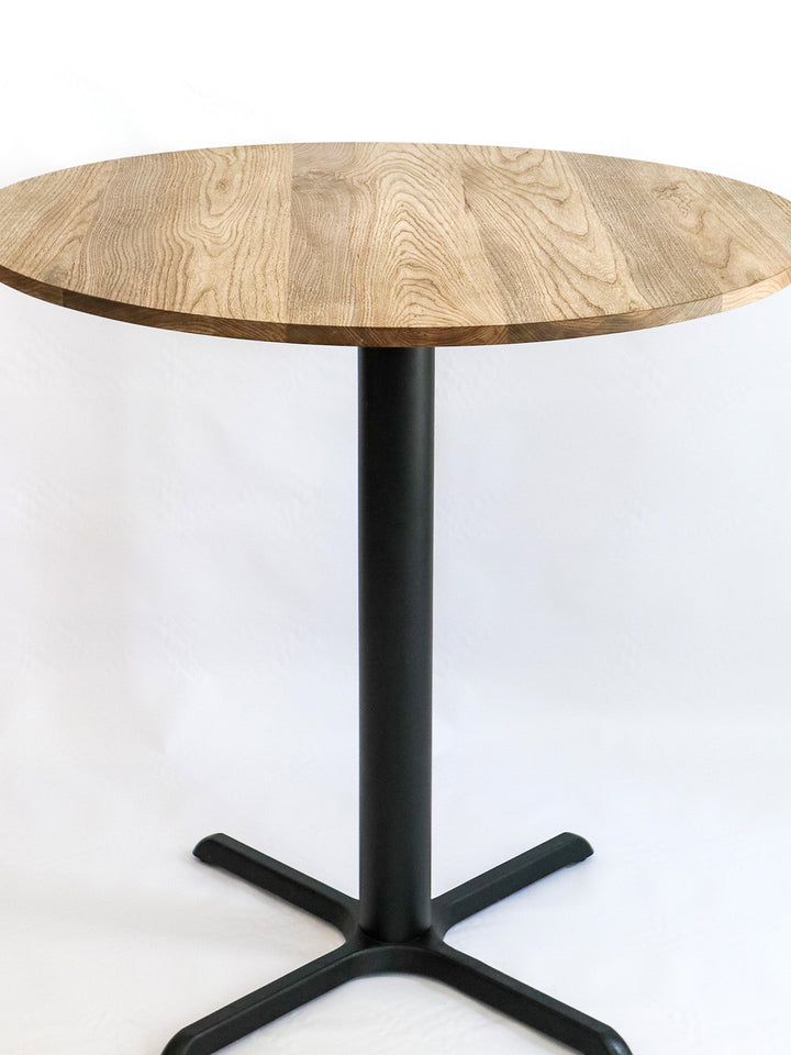 Modern Round Hackberry Pub Table with Black Steel Legs | Bar or Standard Height Earthly Comfort dining table 1529-2
