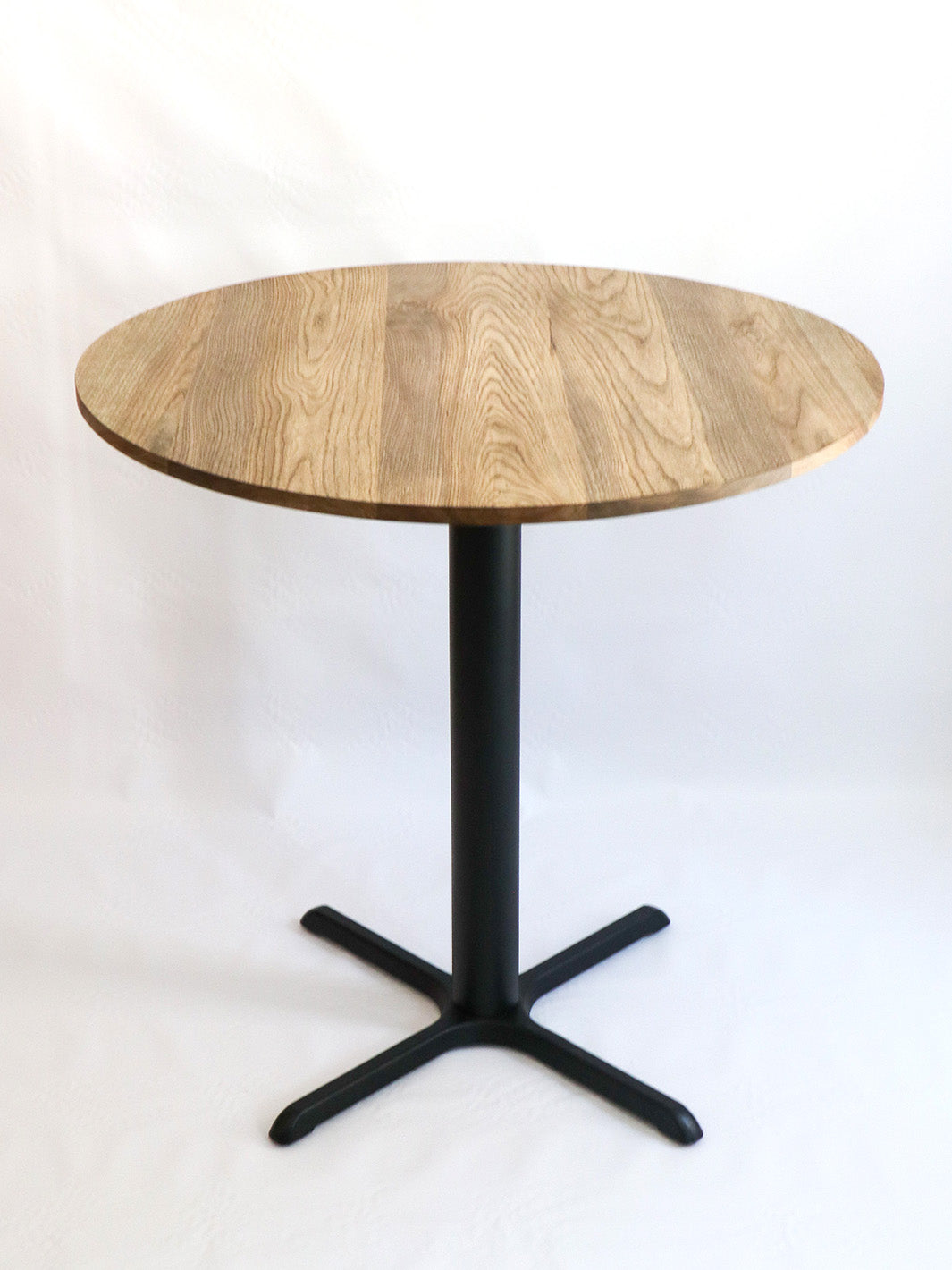 Modern Round Hackberry Pub Table with Black Steel Legs | Bar or Standard Height Earthly Comfort dining table 1529-4