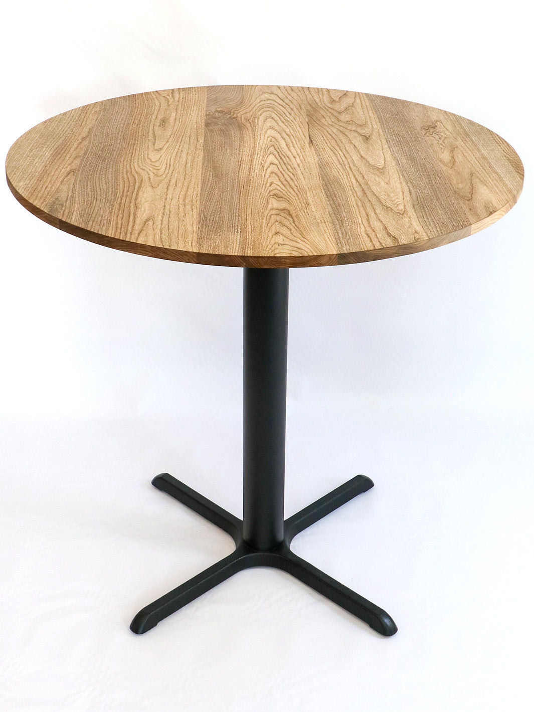 Modern Round Hackberry Pub Table with Black Steel Legs | Bar or Standard Height Earthly Comfort dining table 1529-5