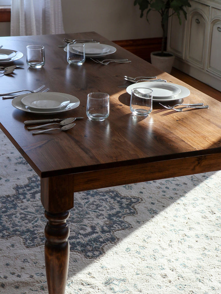 Classic Farmhouse Dining Table Earthly Comfort Dining Tables 1538-6