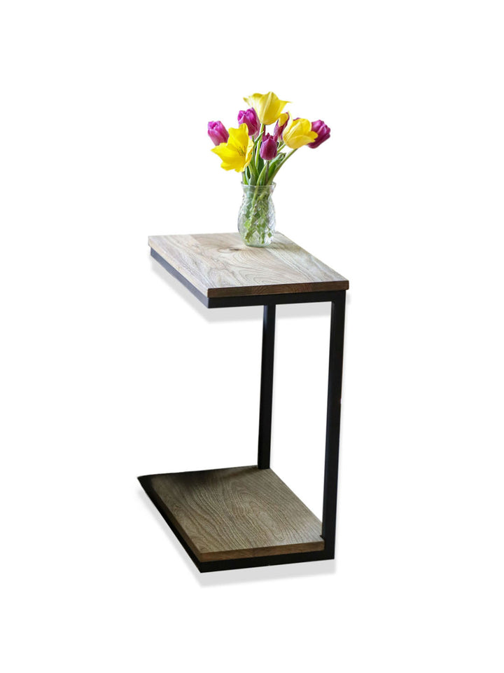 Earthly Comfort Hackberry Floor Shelf Modern C Side Table Earthly Comfort Side Tables 1597