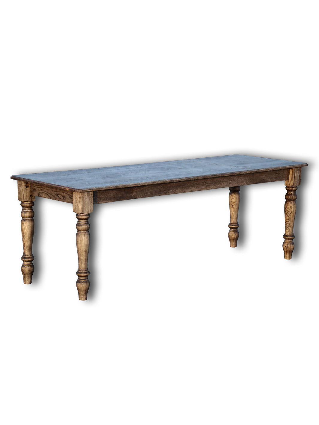 Classic Hackberry Hardwood Farmhouse Dining Table Earthly Comfort Dining Tables 1598