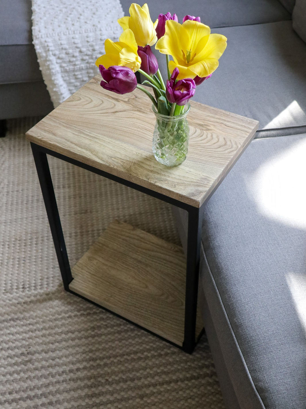 Hackberry Floor Shelf Modern C Side Table Earthly Comfort Side Tables 1646-6
