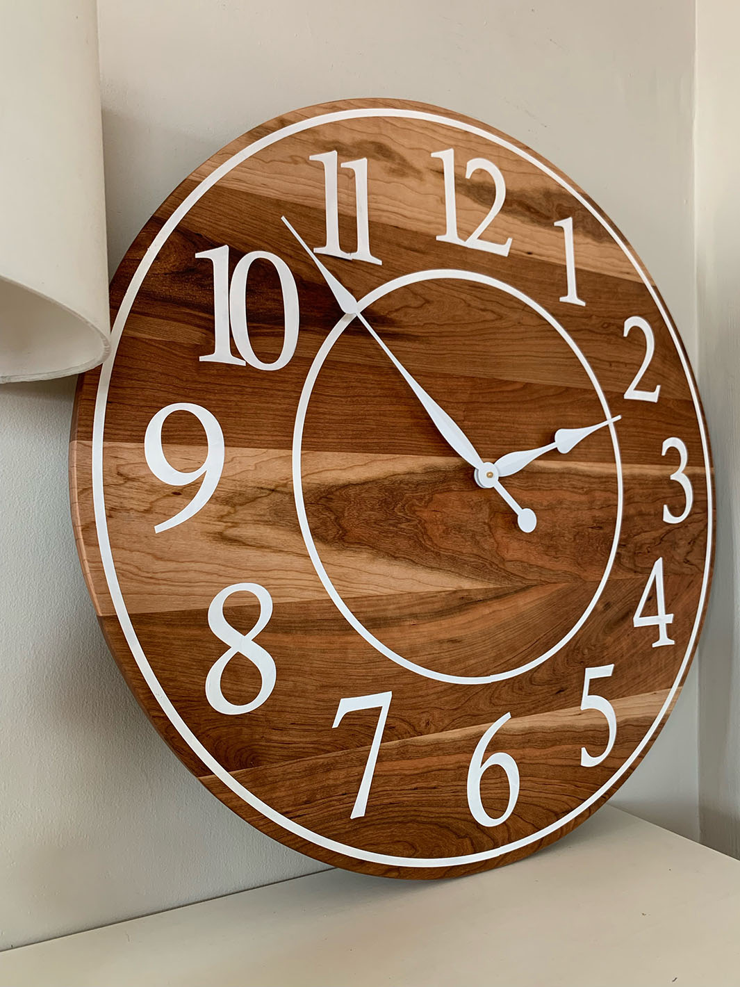 Earthly Comfort 30" Large Sappy Solid Cherry Wall Clock Earthly Comfort Clocks 1670-2