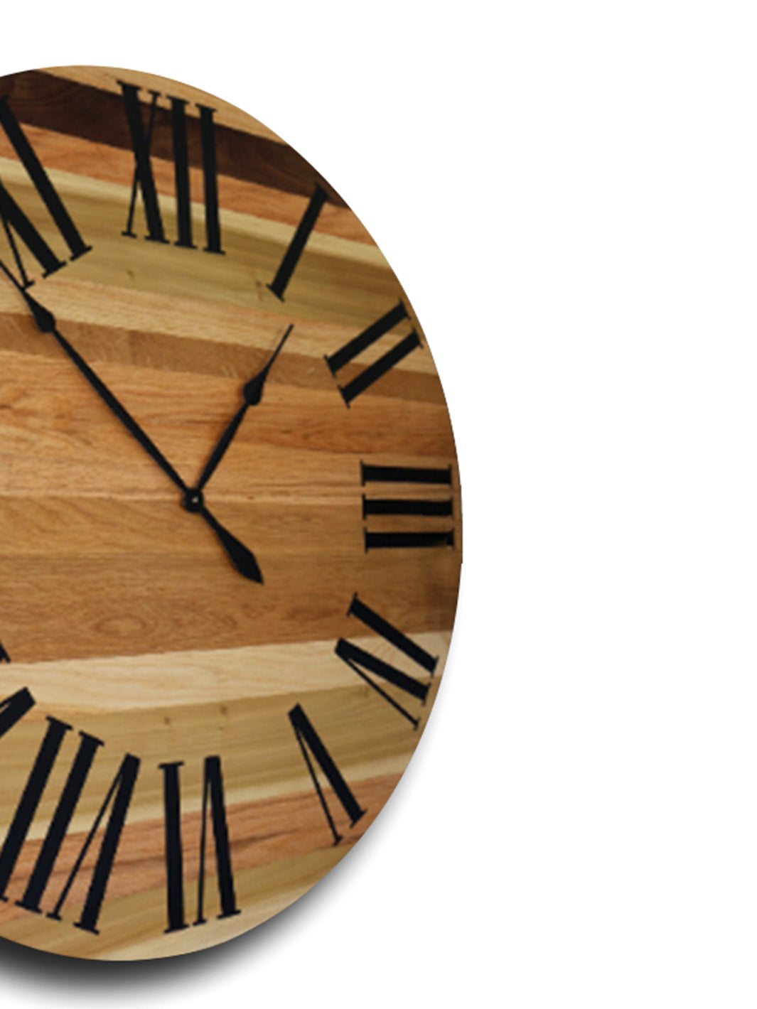 Mixed Salvaged 42" Hardwood Wall Clock (in stock)