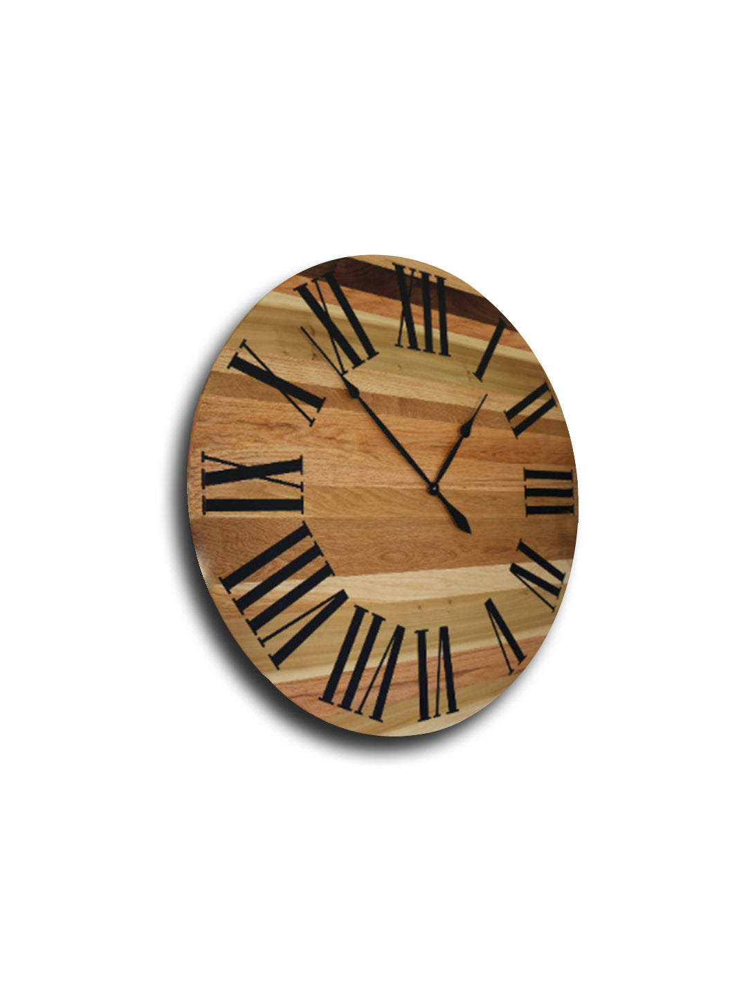 Mixed Salvaged 42" Hardwood Wall Clock (in stock) Earthly Comfort Clocks 1684