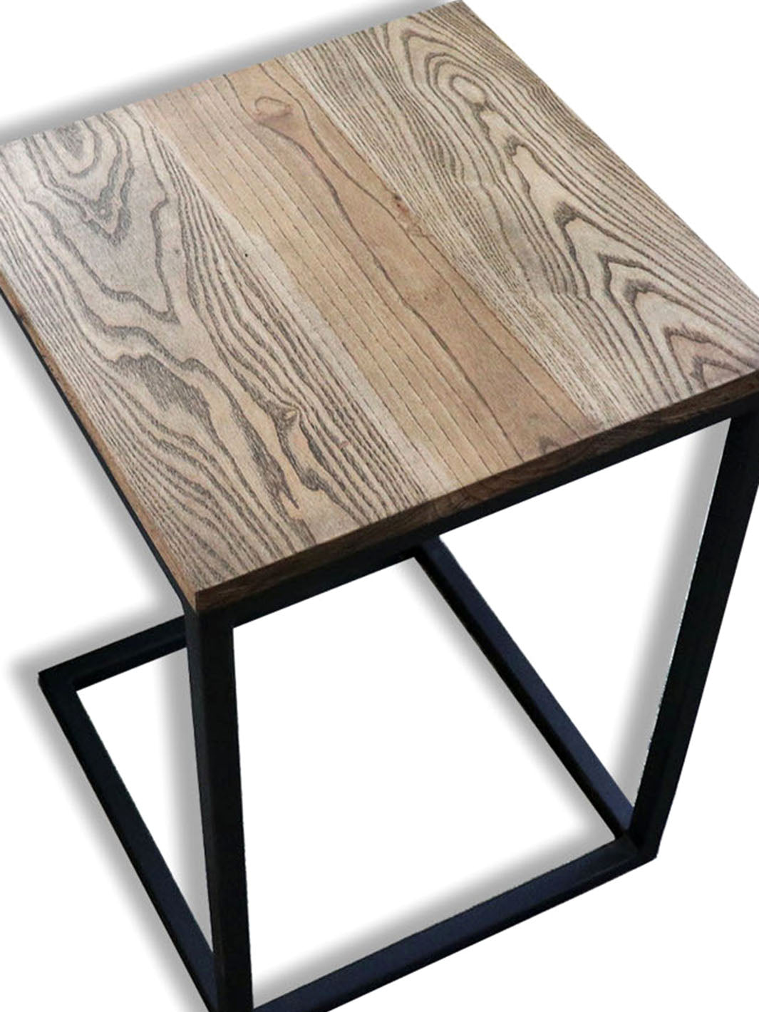 Square Black Stained Ash Square C Table (in stock)