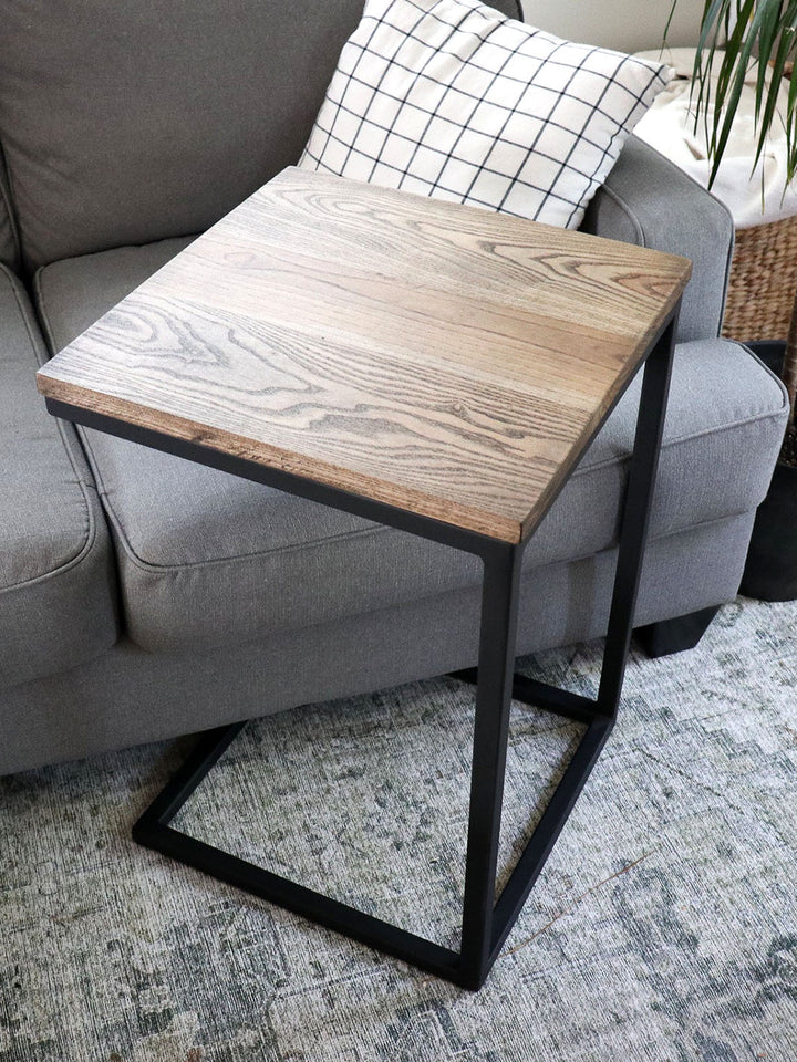 Square Black Stained Ash Square C Table (in stock) Earthly Comfort C table 1836-5