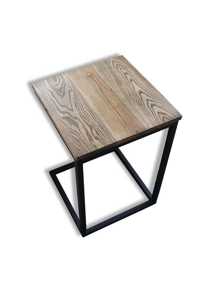 Square Black Stained Ash Square C Table (in stock) Earthly Comfort C table 1836