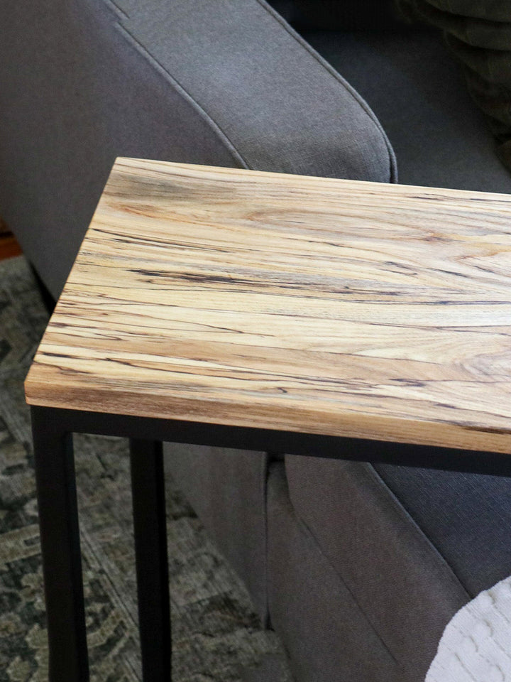Solid Spalted Hackberry Maple Wood Laptop C Table