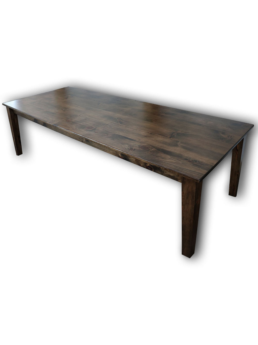 Earthly Comfort Large Pine Stained Shaker Dining Table Earthly Comfort Dining Tables 2025