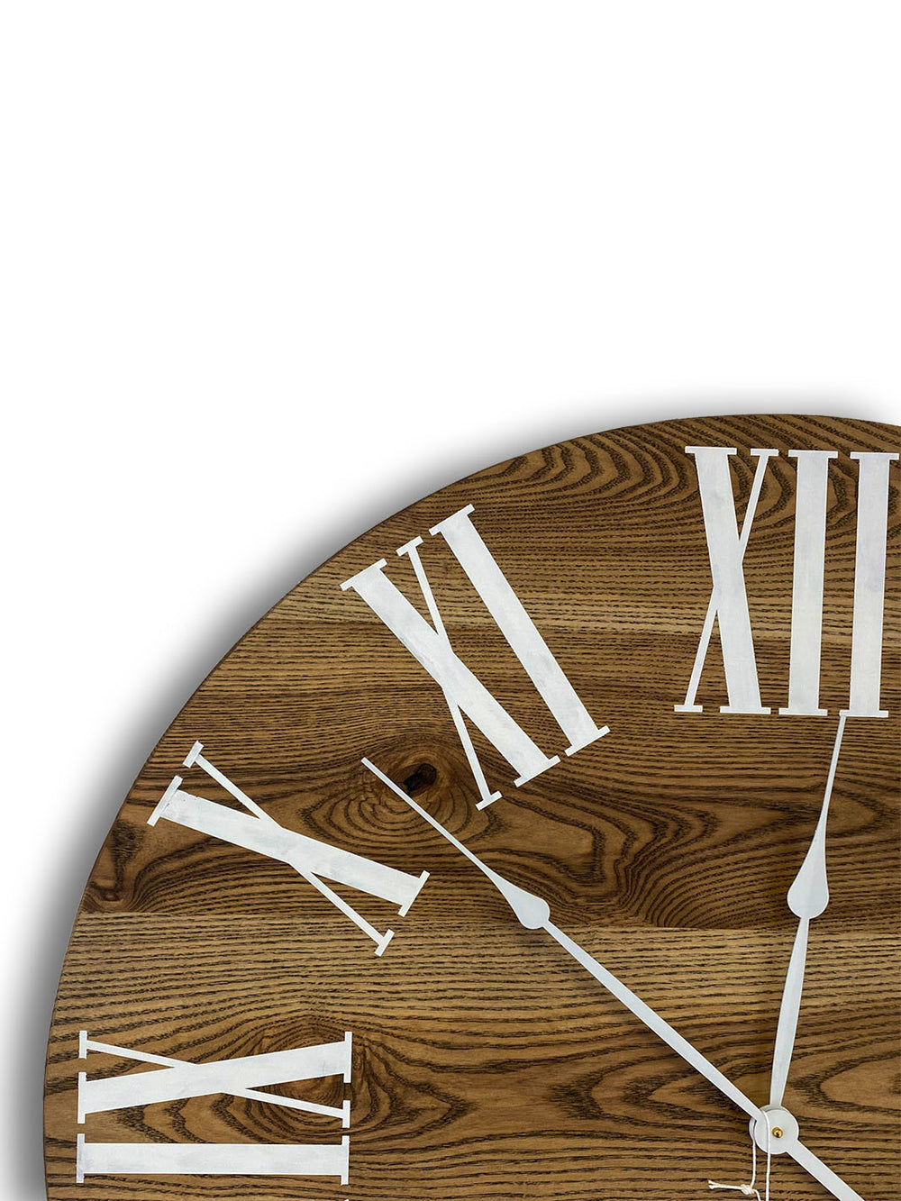 Earthly Comfort 36" Dark Stained Ash Wood Wall Clock Earthly Comfort Clocks 2027-1