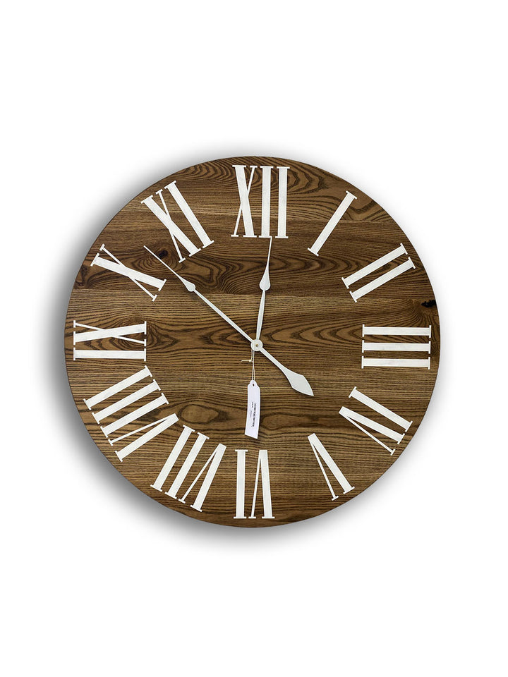 Earthly Comfort 36" Dark Stained Ash Wood Wall Clock Earthly Comfort Clocks 2027