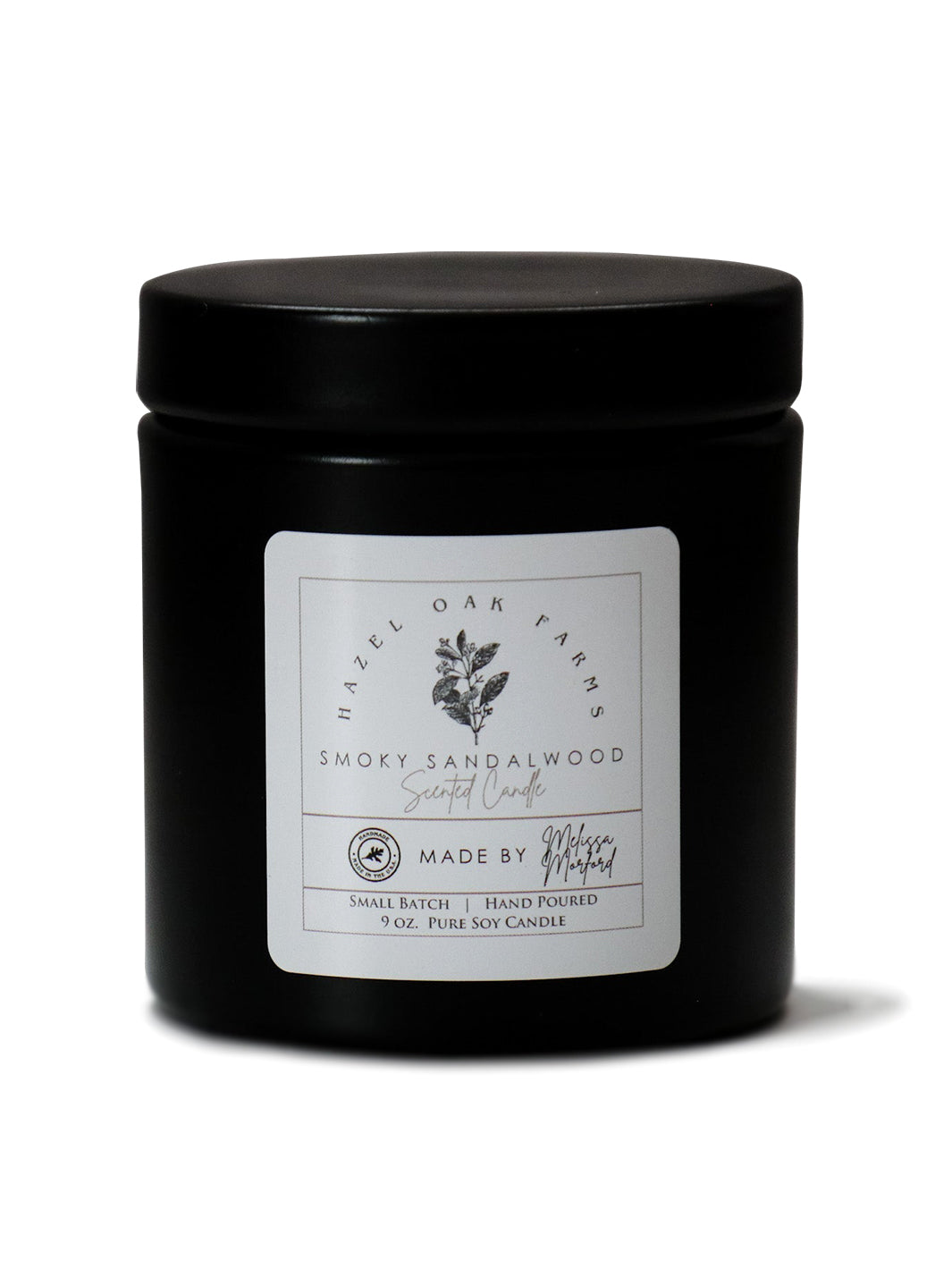 Smoky Sandalwood - Melissa's Pure Soy Candles (in stock) Earthly Comfort Home Decor 2192