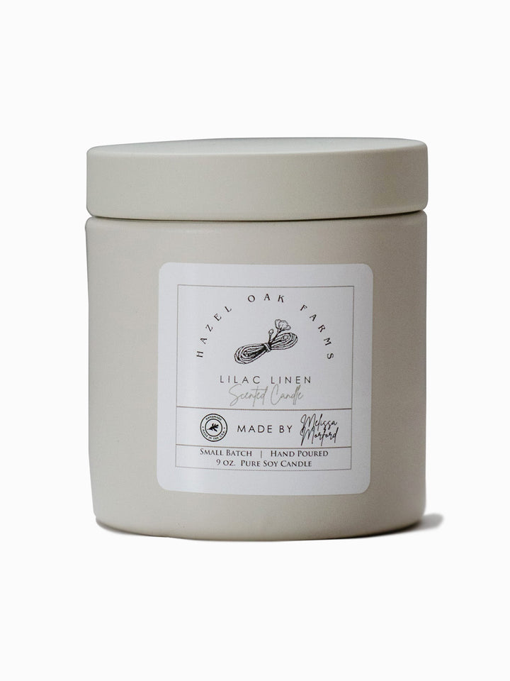 Lilac and Linen - Melissa's Pure Soy Candles (in stock) Earthly Comfort Home Decor 2196