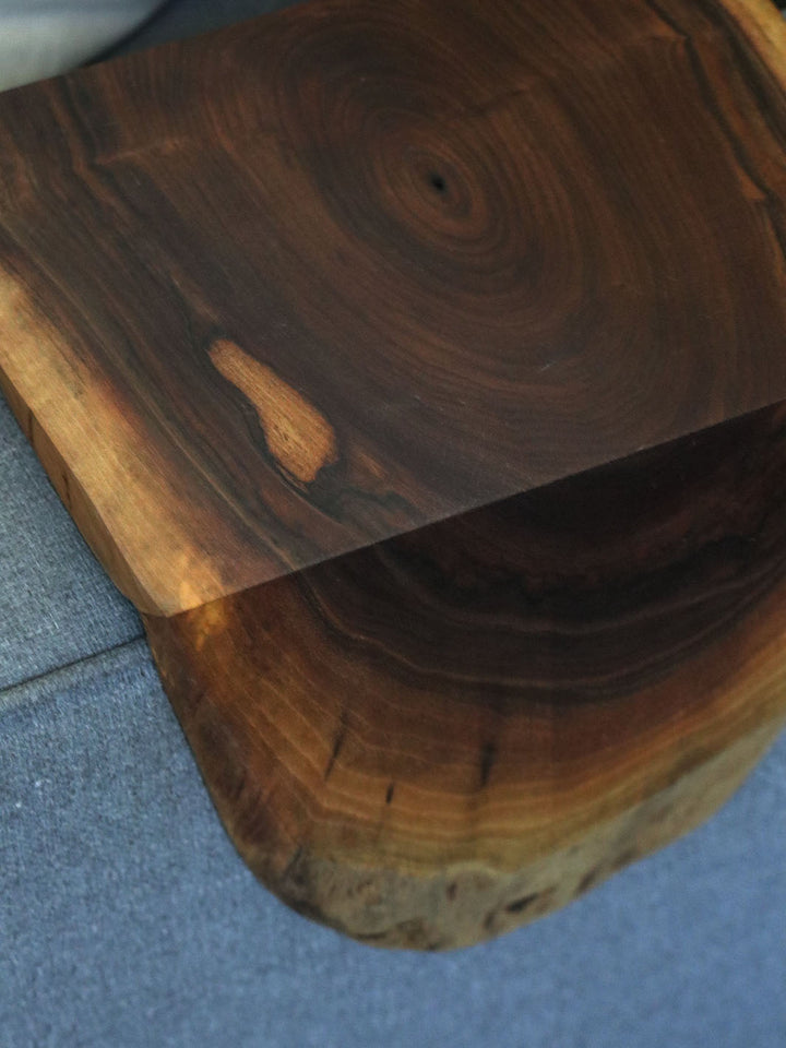 Earthly Comfort Live Edge Walnut Waterfall Armrest Table Earthly Comfort Coffee Tables 2233-4