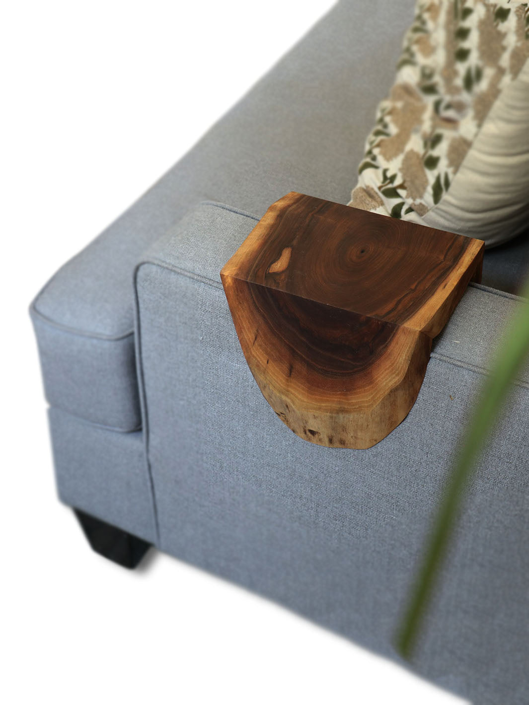 Earthly Comfort Live Edge Walnut Waterfall Armrest Table Earthly Comfort Coffee Tables 2233