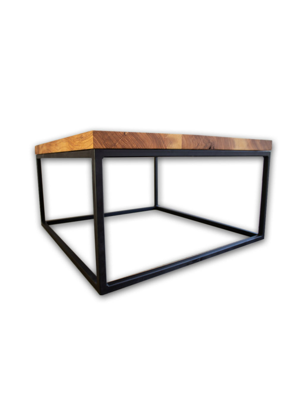 Industrial Solid Wood and Steel Coffee Table Earthly Comfort Coffee Tables 556-1