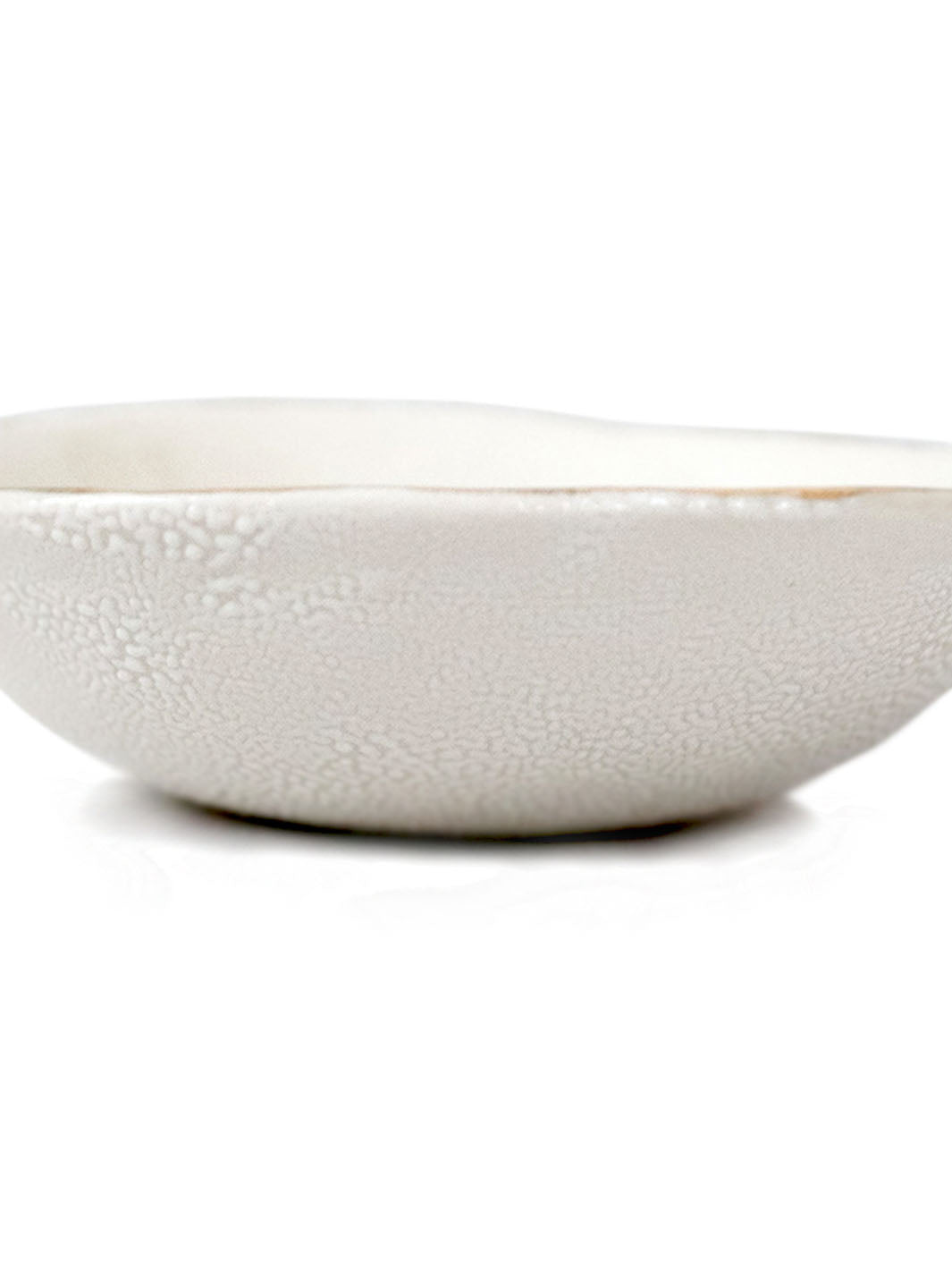 Gold Rim White Porcelain Bowl Earthly Comfort Home Decor 751-1