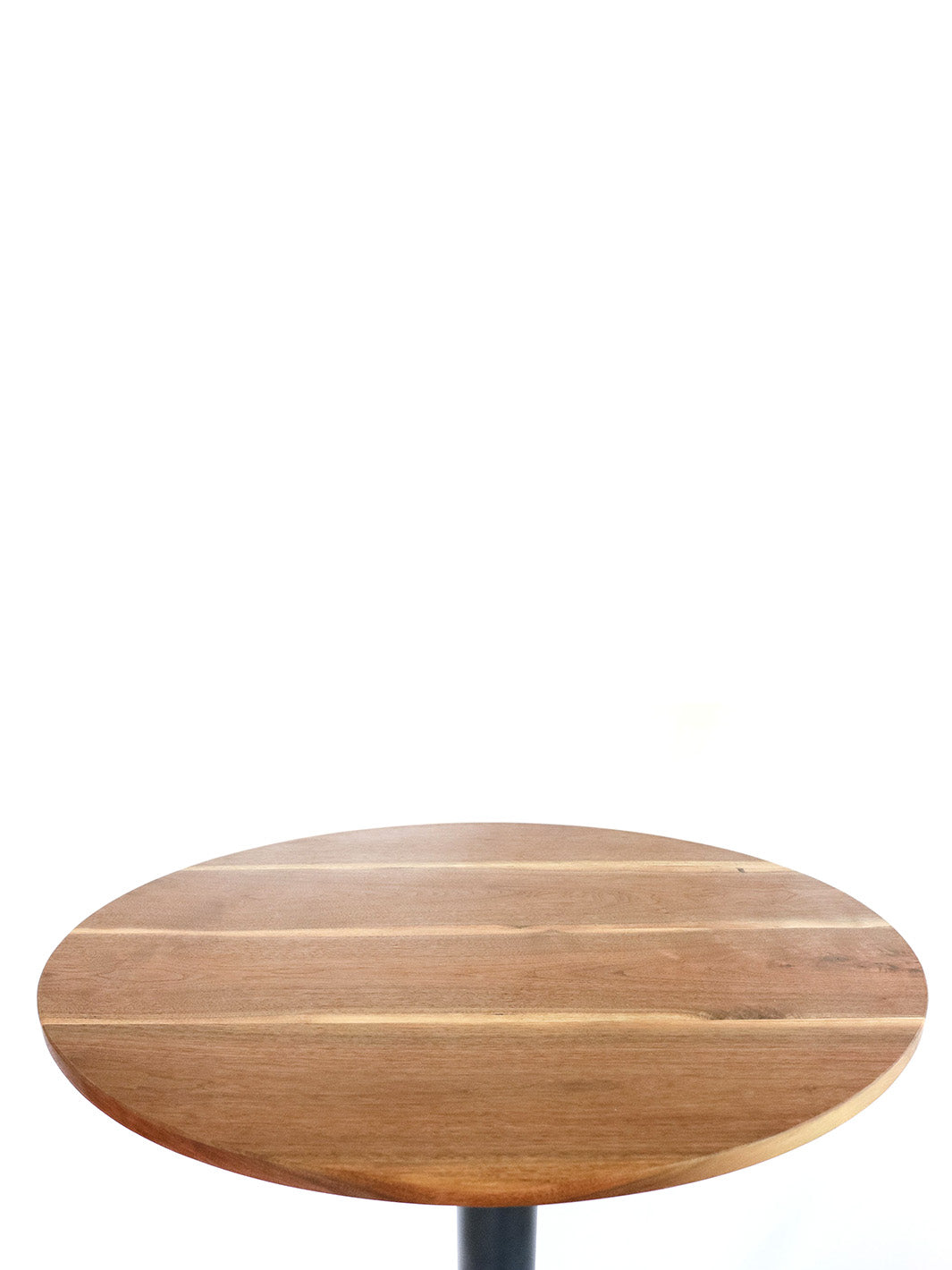 Modern Round Walnut Pub Table with Black Steel Legs | Bar or Standard Height Earthly Comfort Dining Tables 804-5