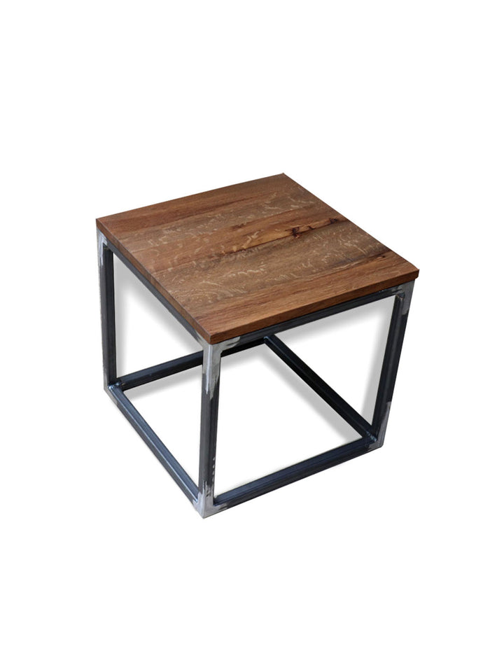 Quartersawn White Oak Cube 18" Coffee Side Table