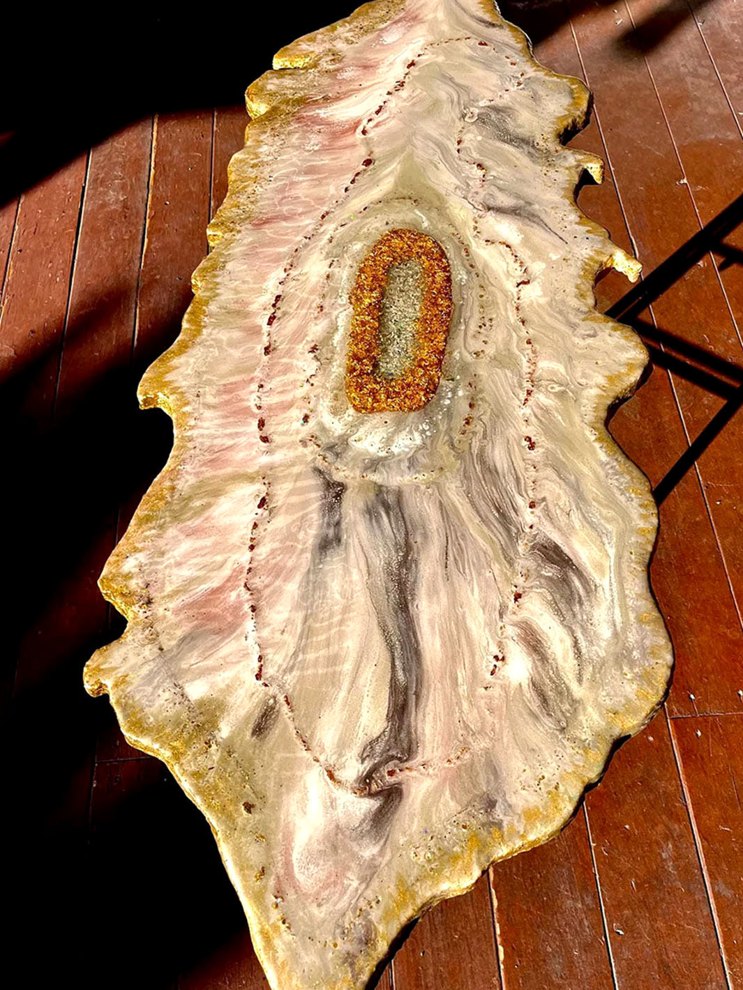Handcrafted Geode Crystal Epoxy Resin Coffee Table Artsheedal Tables ART0084-5