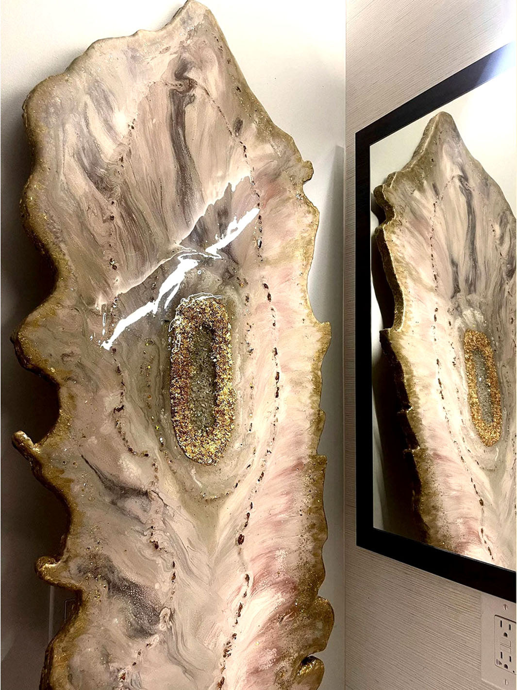 Handcrafted Geode Crystal Epoxy Resin Coffee Table Artsheedal Tables ART0084-8