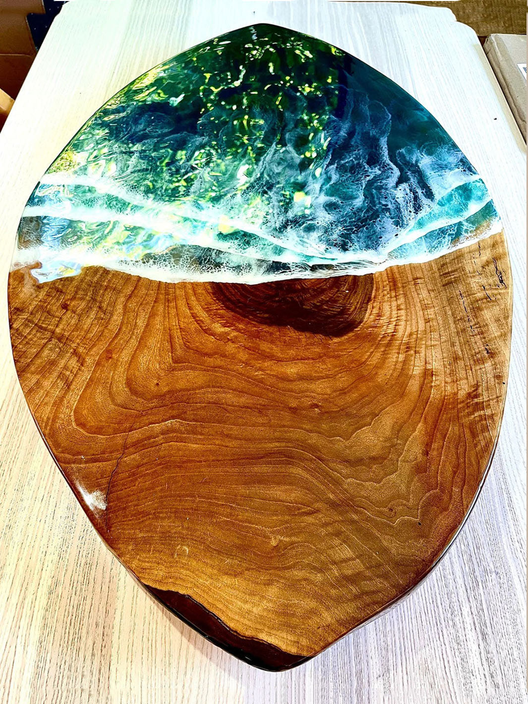 Beach Inspired Handcrafted Epoxy Resin Coffee/Side Table Artsheedal Tables ART0196-14