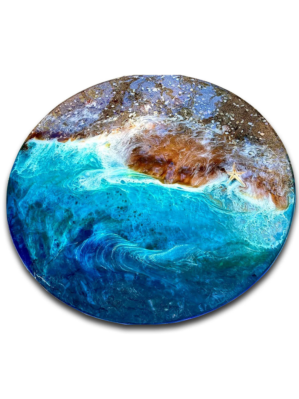Handcrafted Ocean Inspired Rounded Coffee / Wine Table Artsheedal Kitchen & Dining Room Tables ART0227-1