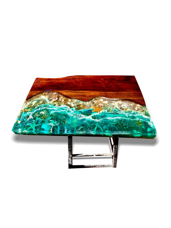 Handcrafted Walnut Ocean River Coffee Table | 21" Artsheedal Kitchen & Dining Room Tables ART0228