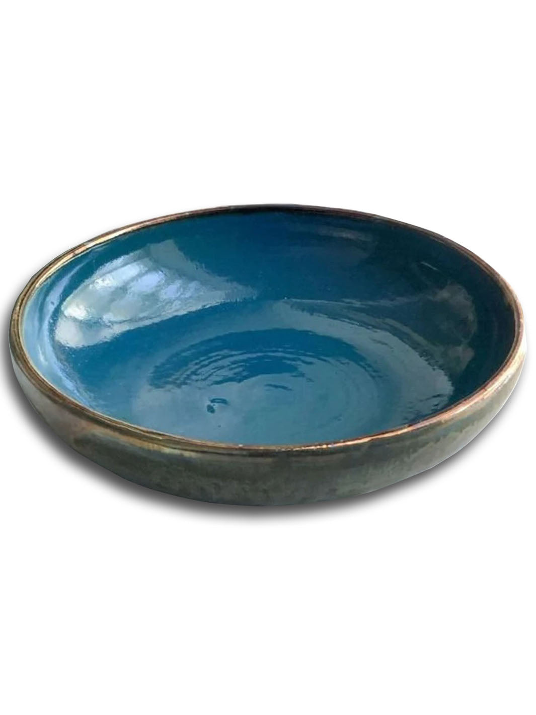 Artistic Handcrafted Peacock Art & Glamor Ceramic Pasta Bowl Deco Bowls 