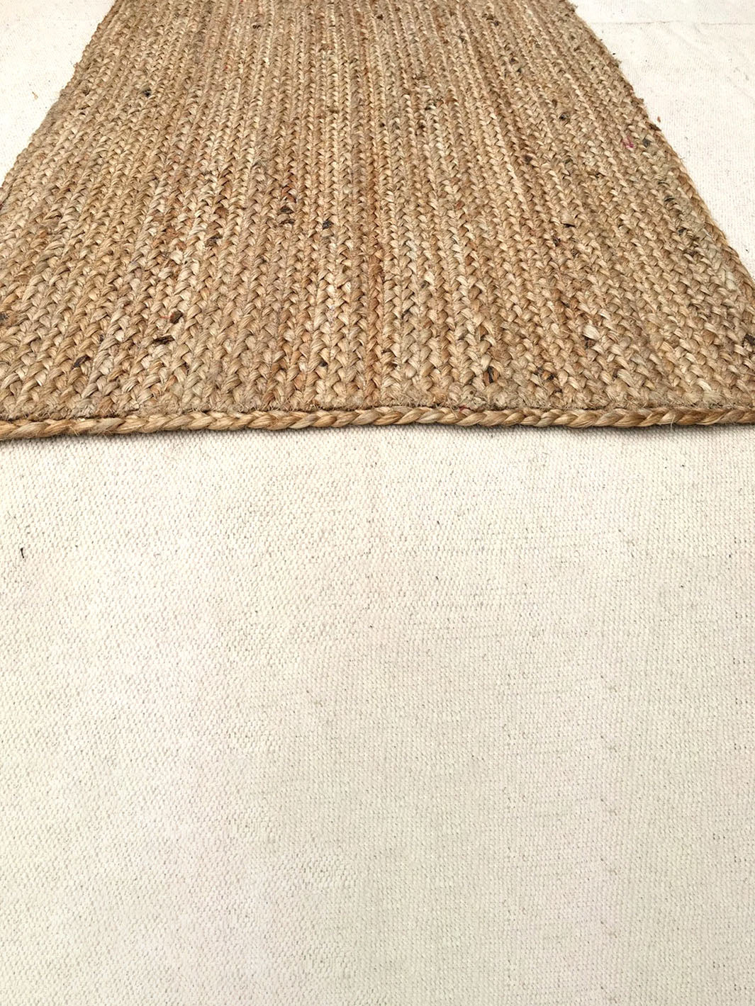 Handcrafted Braided Square Jute Rug Chouhan Rugs CRH0219-3