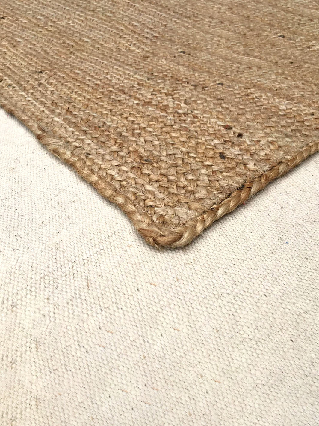 Handcrafted Braided Square Jute Rug Chouhan Rugs CRH0219-6