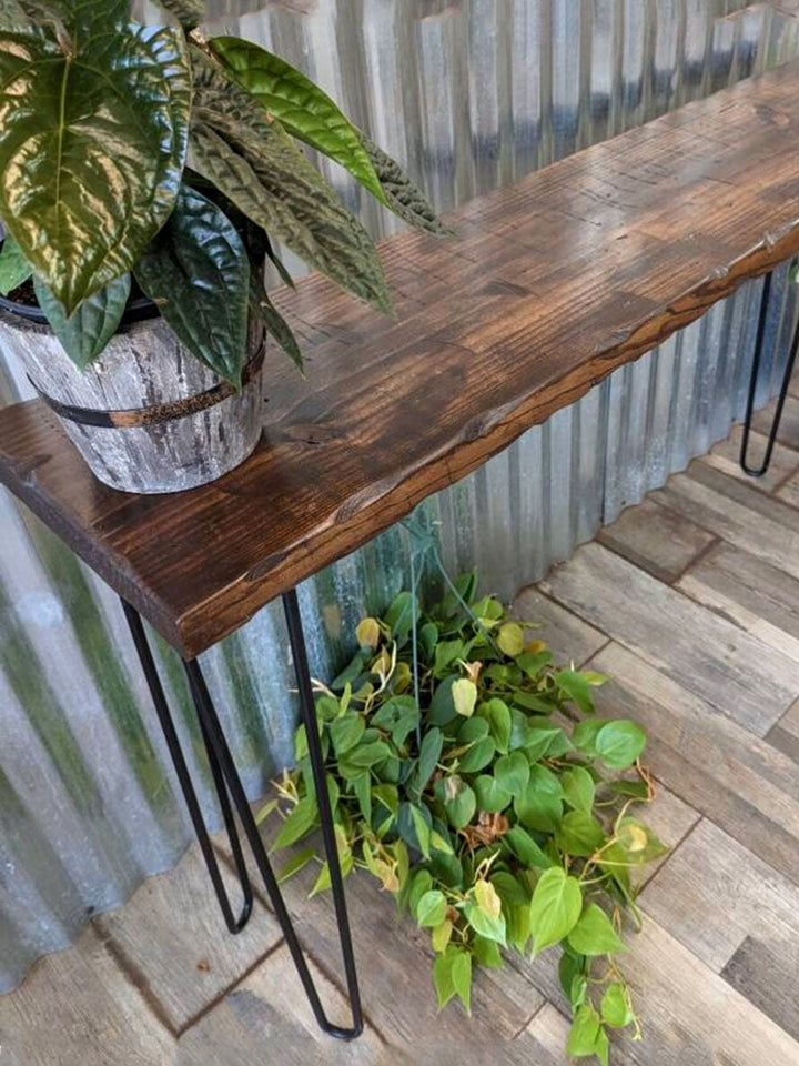 Handcrafted Distressed Wood Farmhouse Entryway Table | Rustic Console Table DaddyO's Tables DAD0340-3