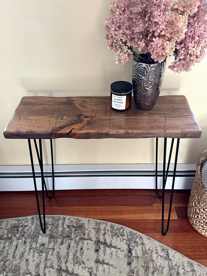 Handcrafted Distressed Wood Farmhouse Entryway Table | Rustic Console Table DaddyO's Tables DAD0340-4