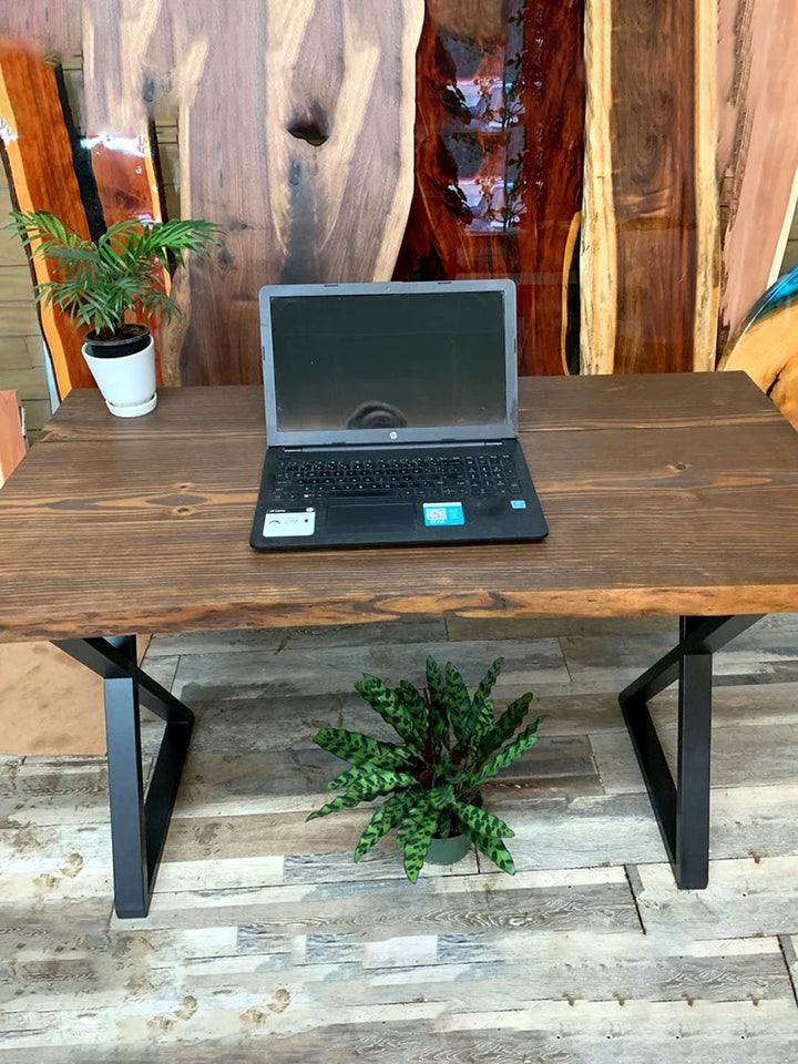 Handcrafted Barn Wood Office Desk | Solid Wood Computer Desk DaddyO's Desks DAD0410-3