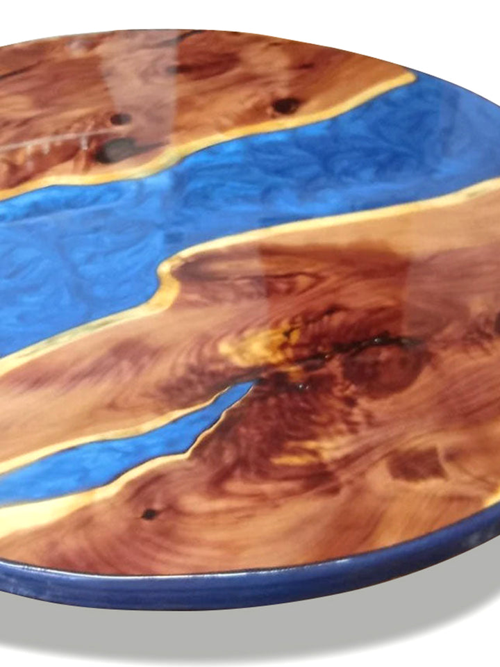 Handcrafted Rounded Ocean Epoxy Coffee Table | 36" DaddyO's Kitchen & Dining Room Tables DAD0513-1