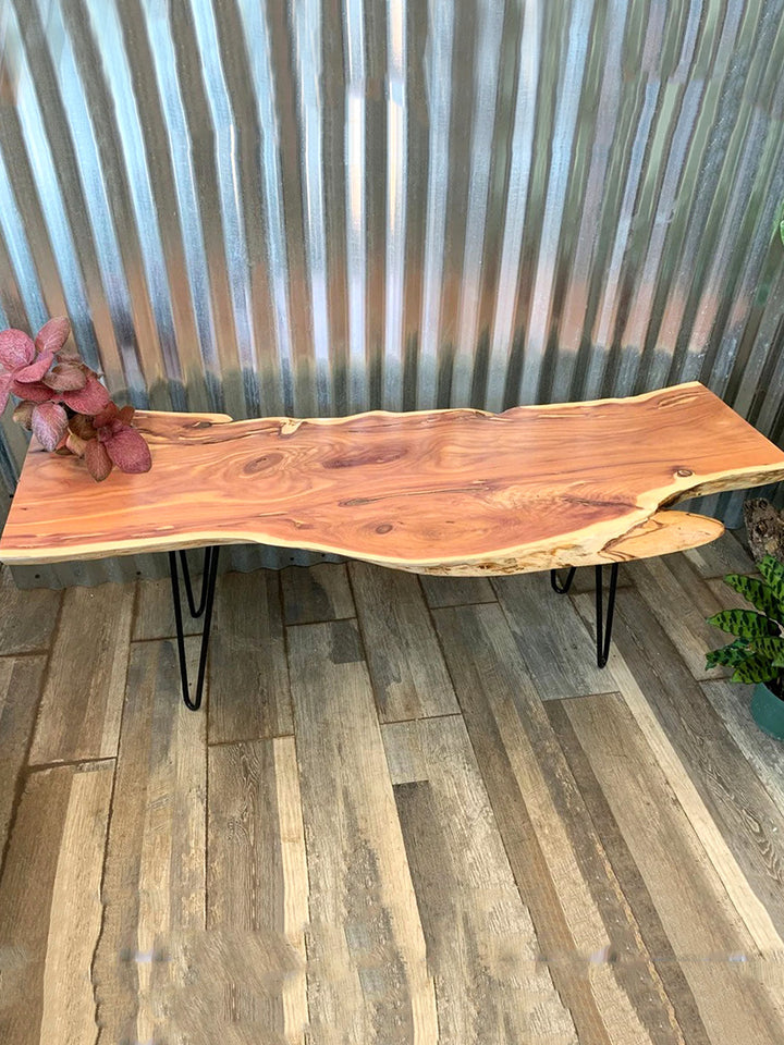 Handcrafted Wooden Live Edge Coffee Table | 48 x 17" DaddyO's Tables DAD1000-4