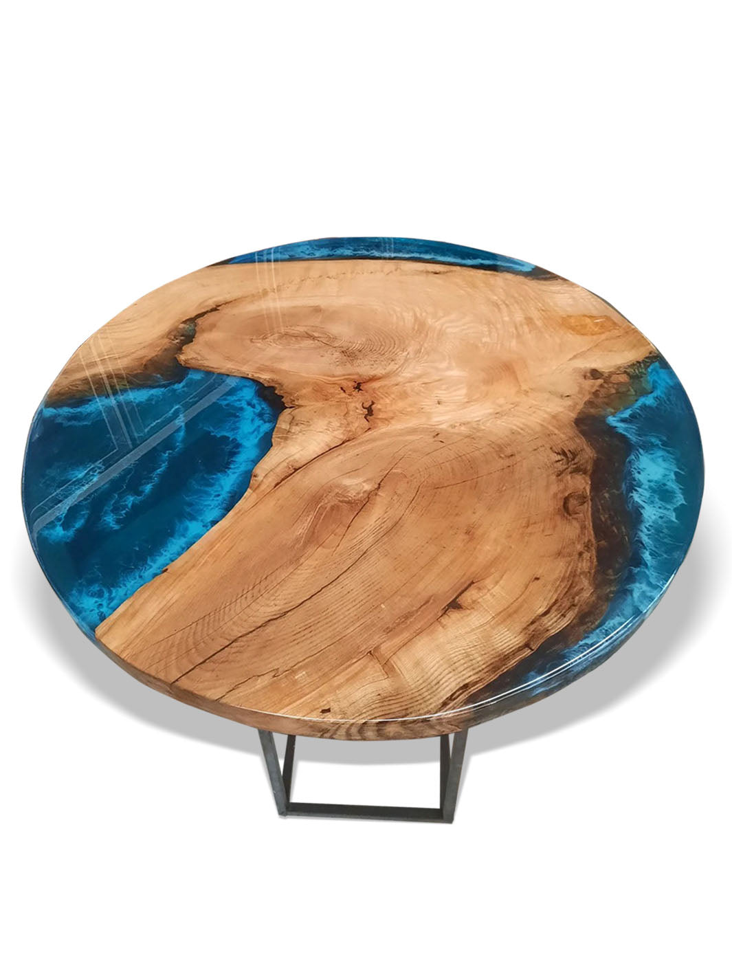 Handcrafted Epoxy Resin Rounded Table | Multiple Size Options DaddyO's table legs DAD1002