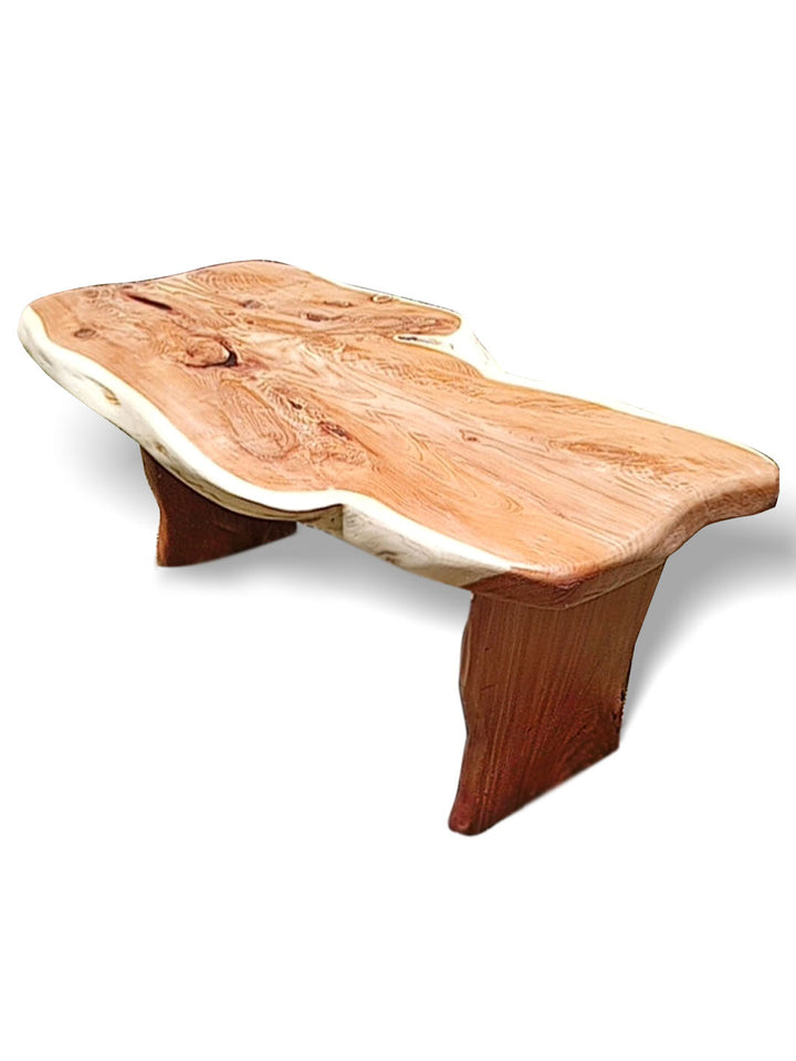 Handcrafted Modern Wooden Live Edge Cedar Bench DaddyO's Tables DAD1004