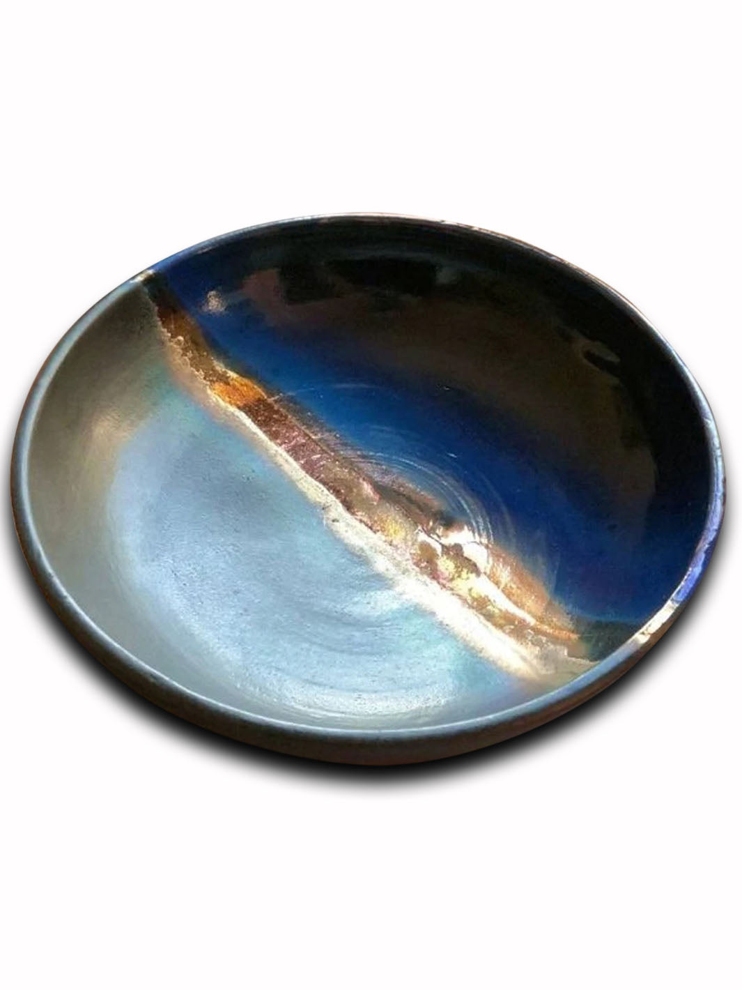 Artistic Handcrafted Ceramic Dark Fusion Pasta Bowl/Deep Plate Deco Bowls DCB0018-1
