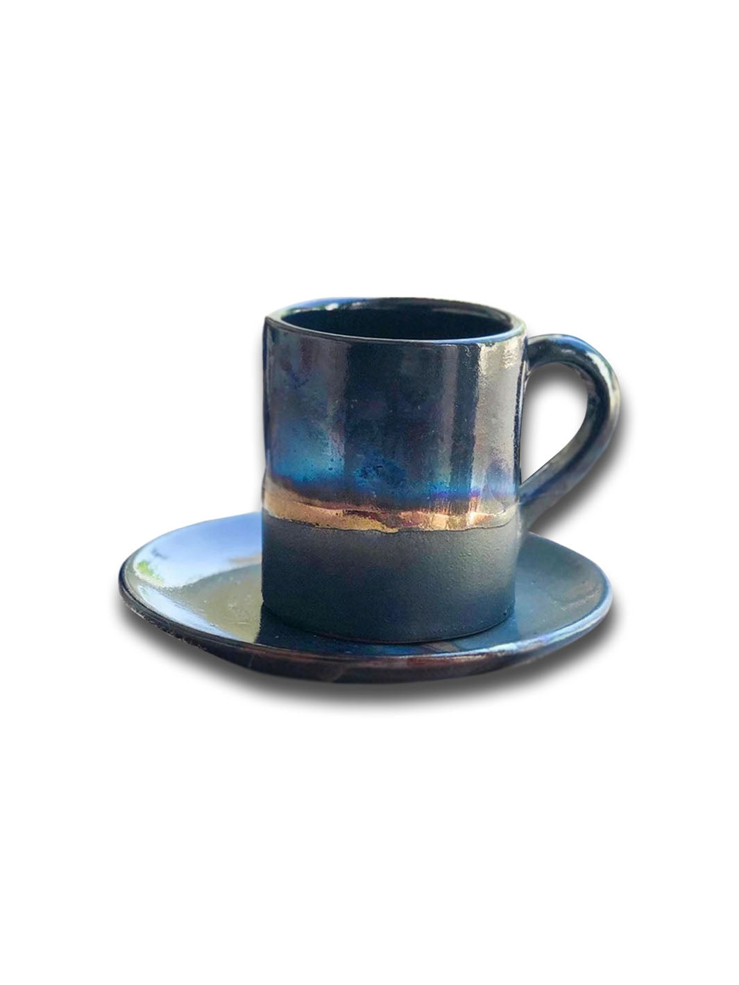 Artistic Handcrafted Dark Fusion Ceramic Coffee/Espresso Cup Deco Mugs DCB0024