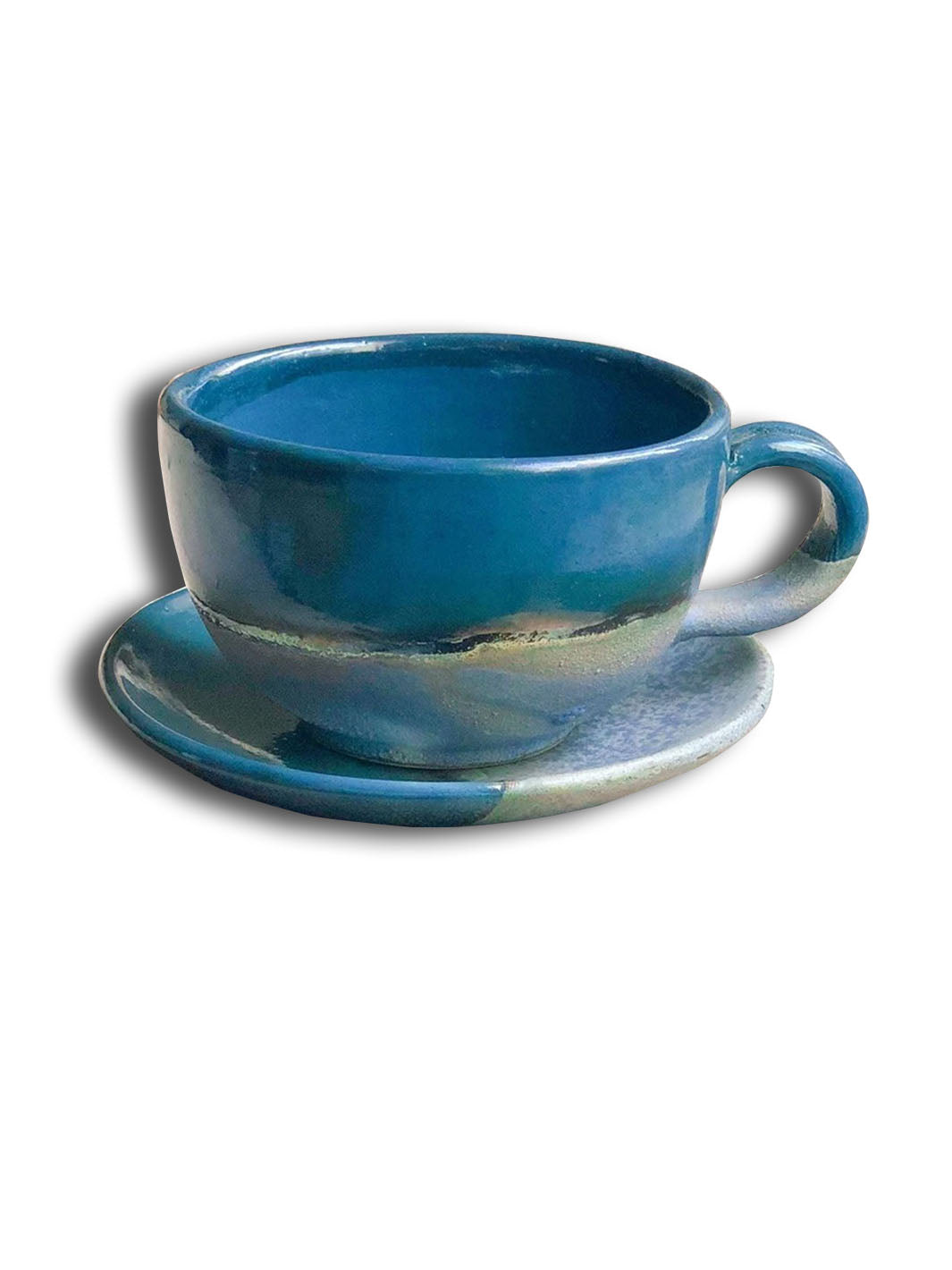 Artistic Handcrafted Peacock Ceramic Cappuccino Cup Deco Cups DCB0032