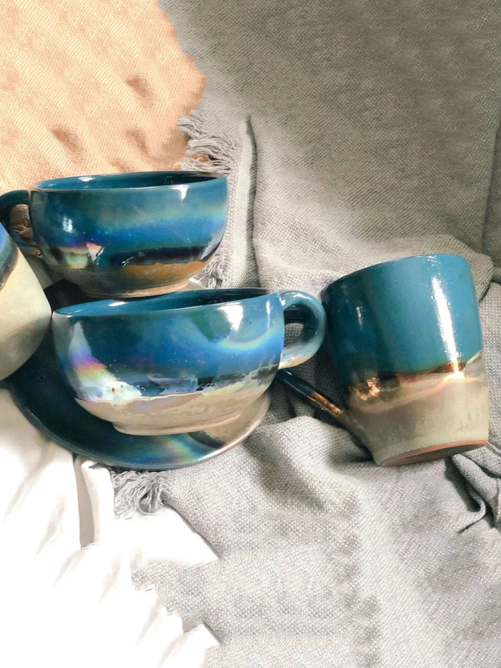 Artistic Handcrafted Peacock Ceramic Mug Deco Mugs DCB0033-5