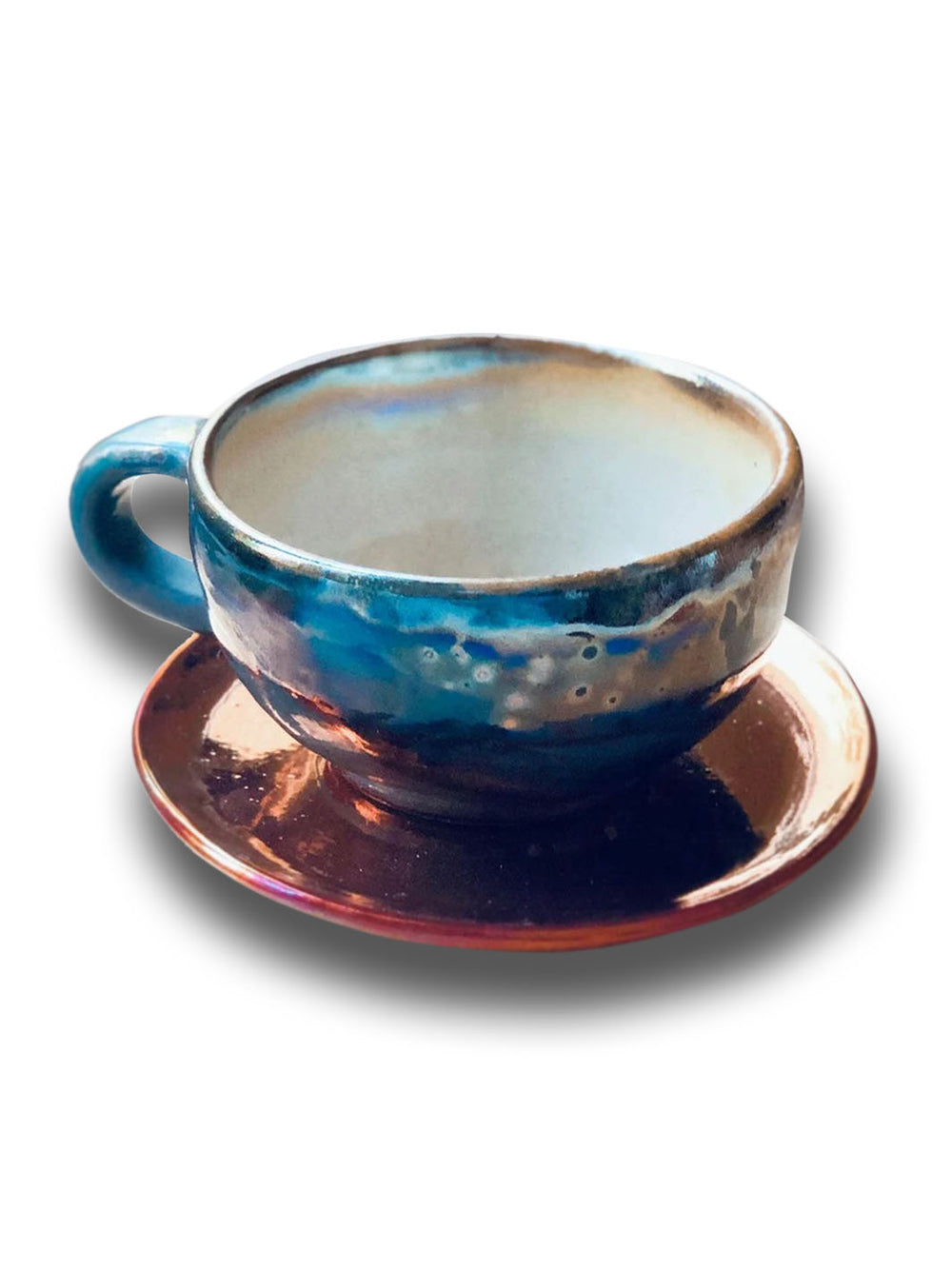 Artistic Handcrafted Abstract Luster Ceramic Cappuccino Cup Deco Cups DCB0036-1