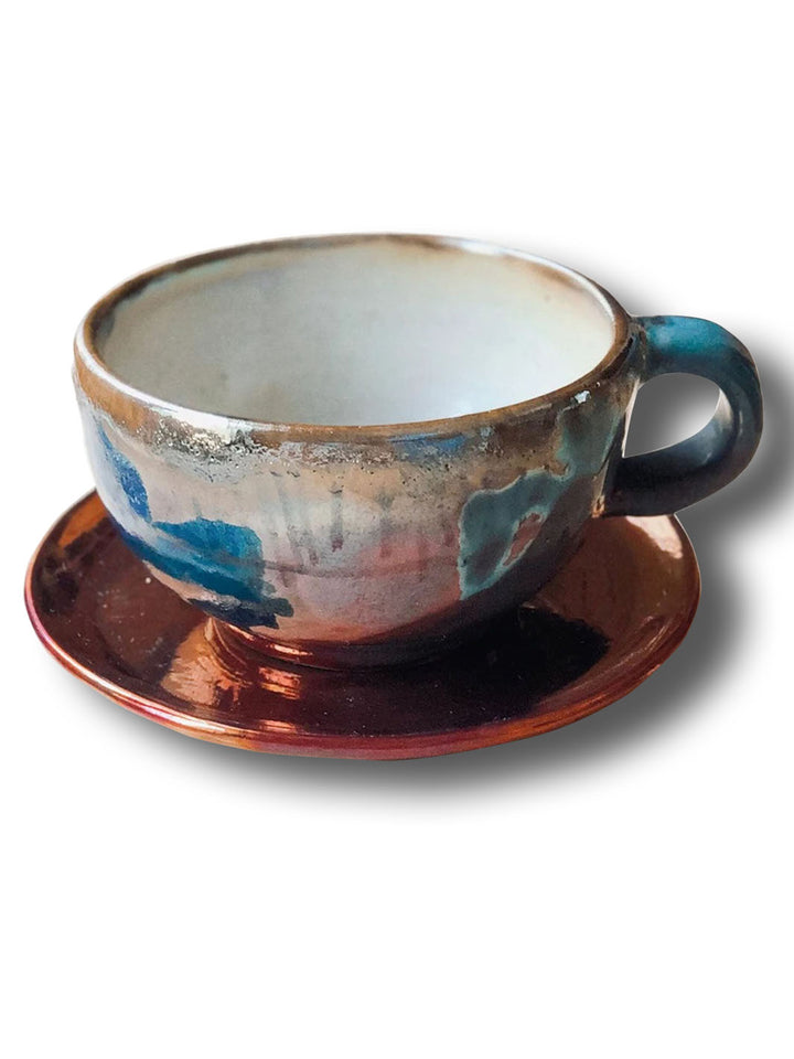 Artistic Handcrafted Abstract Luster Ceramic Cappuccino Cup Deco Cups DCB0036