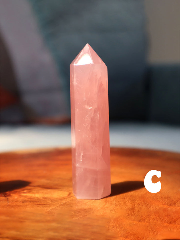 Earthly Comfort Rose Quartz Crystal Tower Earthly Comfort Rose Quartz EAC0027-6