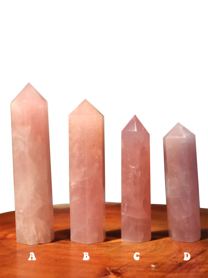 Earthly Comfort Rose Quartz Crystal Tower Earthly Comfort Rose Quartz EAC0027